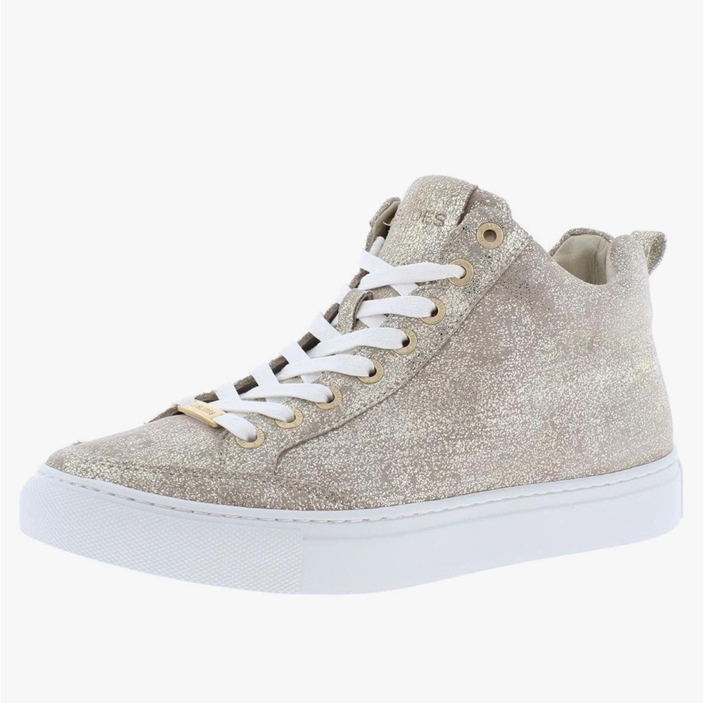 J/Slides gold brushed sneakers
